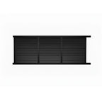 Horizontal Louvre Sliding Gate Open to Right in Black 5915mm - XGATE NZ
