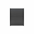 Horizontal Slat Aluminium Pedestrian Gate | Black | XP07B | NZ
