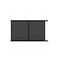 Horizontal Slat Sliding Gate 3970mm in Black - XGATE NZ