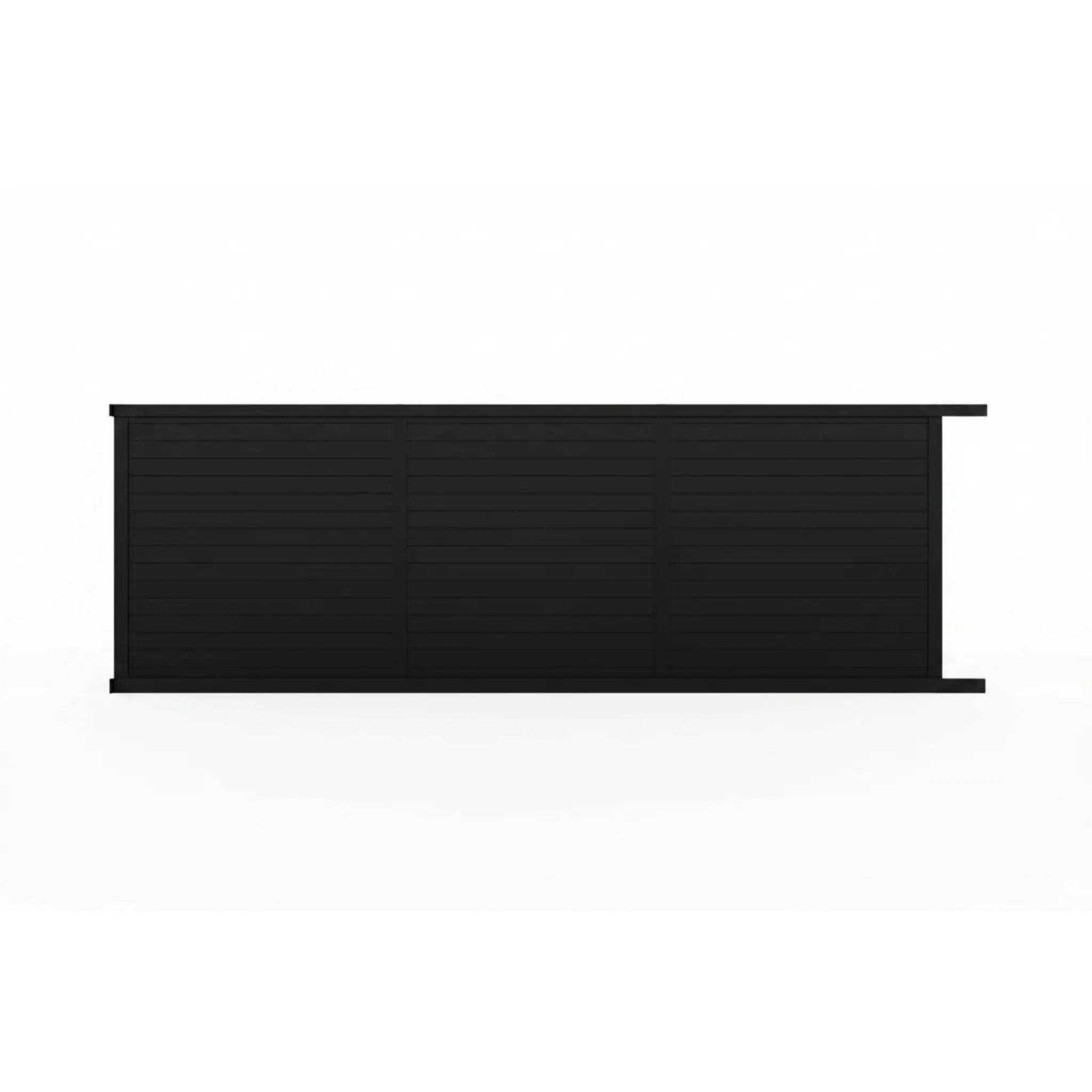 Horizontal tongue and groove sliding gate in black 5915mm - XGATE NZ