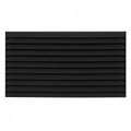 Horizontal louvre aluminium fence panel in black - XGATE NZ