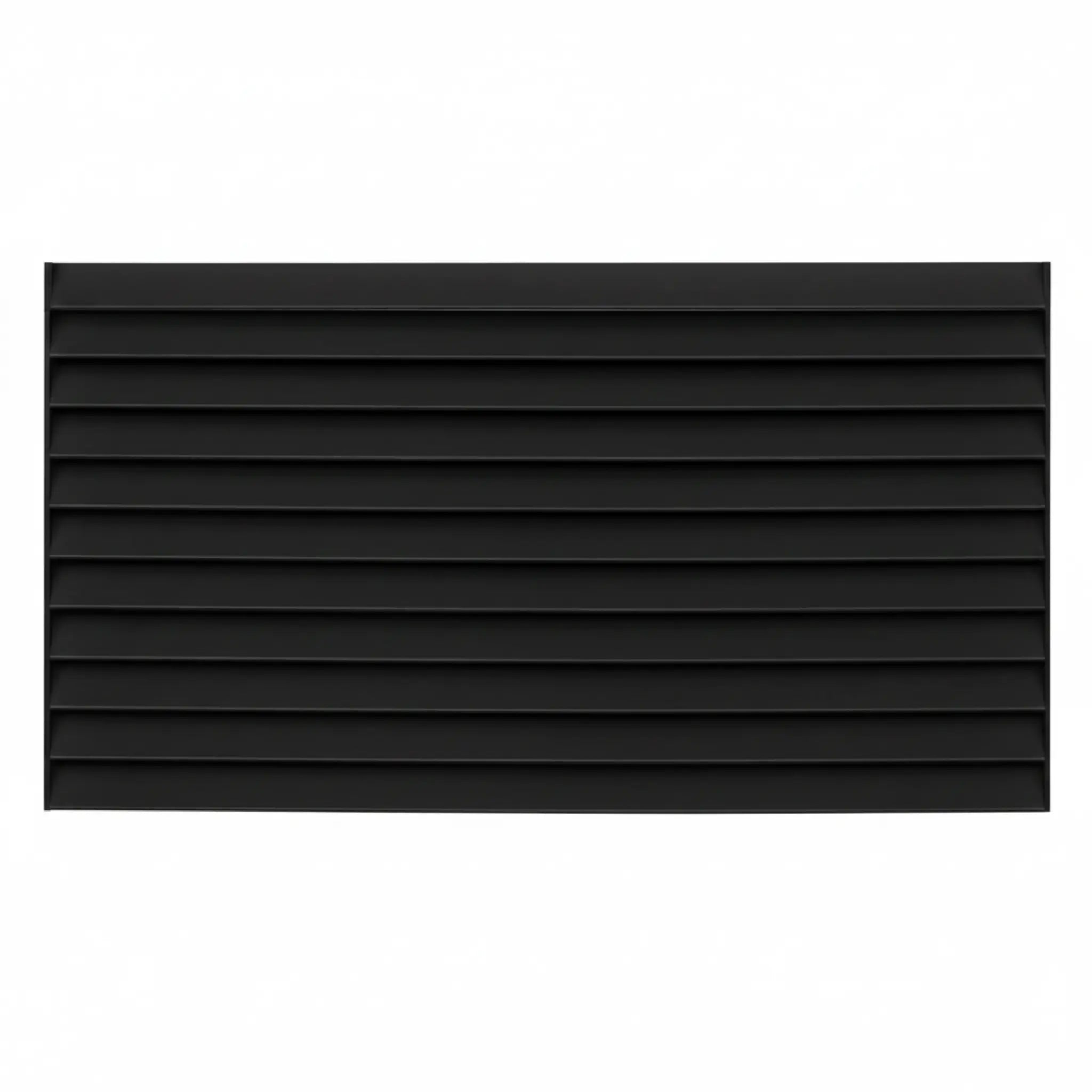 Horizontal Louvre Aluminium Fence | Black | XF03B | NZ