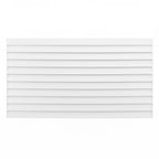 Horizontal louvre aluminium fence panel in white - XGATE NZ