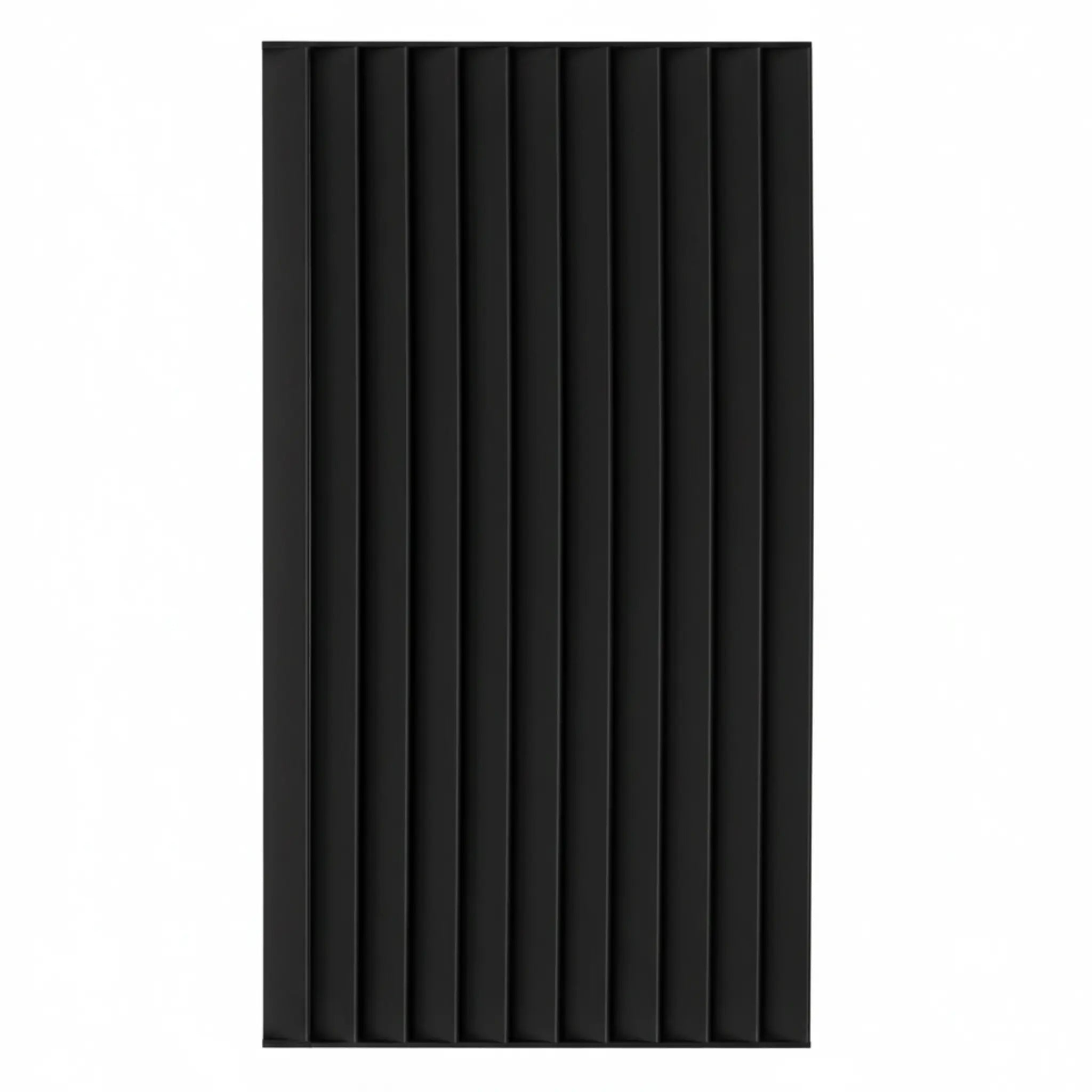 Vertical Louvre Aluminium Fence | Black | XF04B | NZ