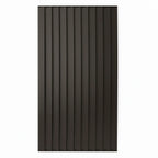 Vertical louvre aluminium fence panel in ironsand - XGATE NZ