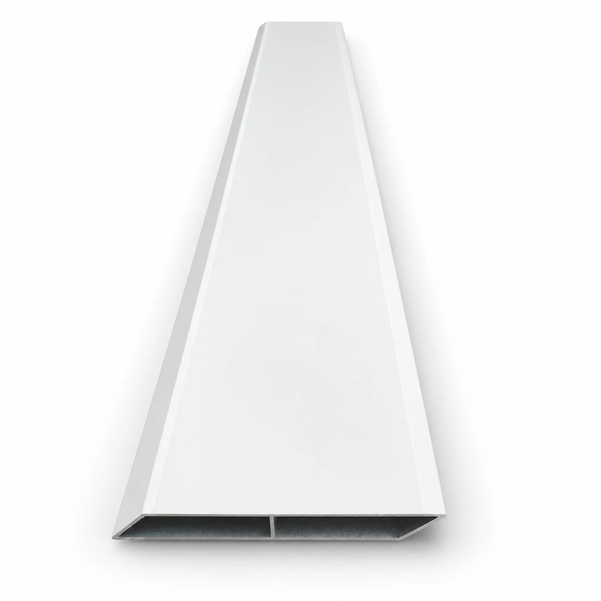 Vertical Louvre-Slat Aluminium Pedestrian Gate | White | XP10W | NZ
