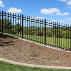 Rake-able Security Aluminium Fence | Black | XF15B | NZ