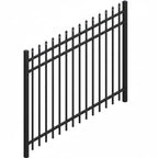 Rake-able Security Aluminium Fence | Black | XF15B | NZ