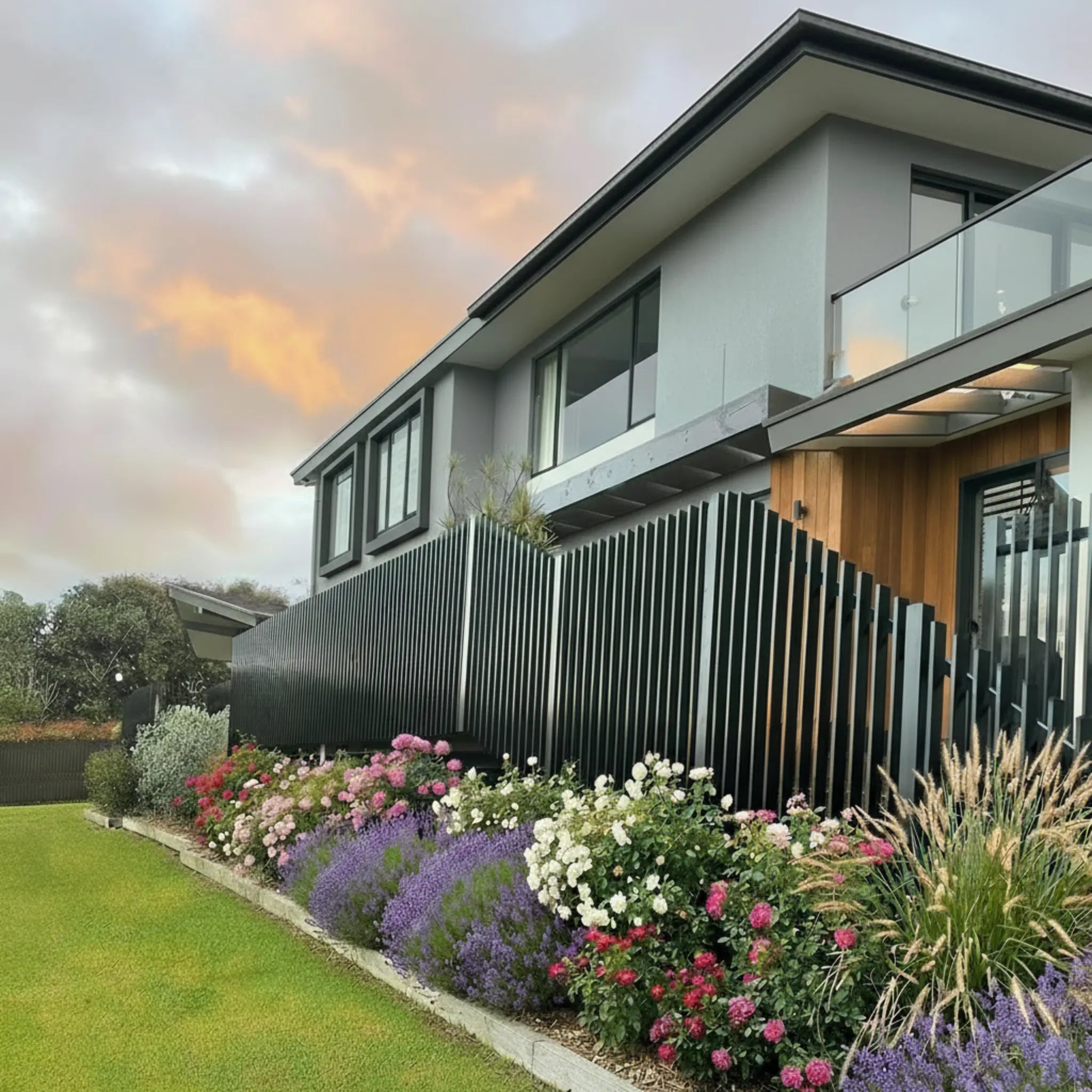 Finn Aluminium Fence | Aluminium Capping | Rake-able | Black | XF02B | NZ