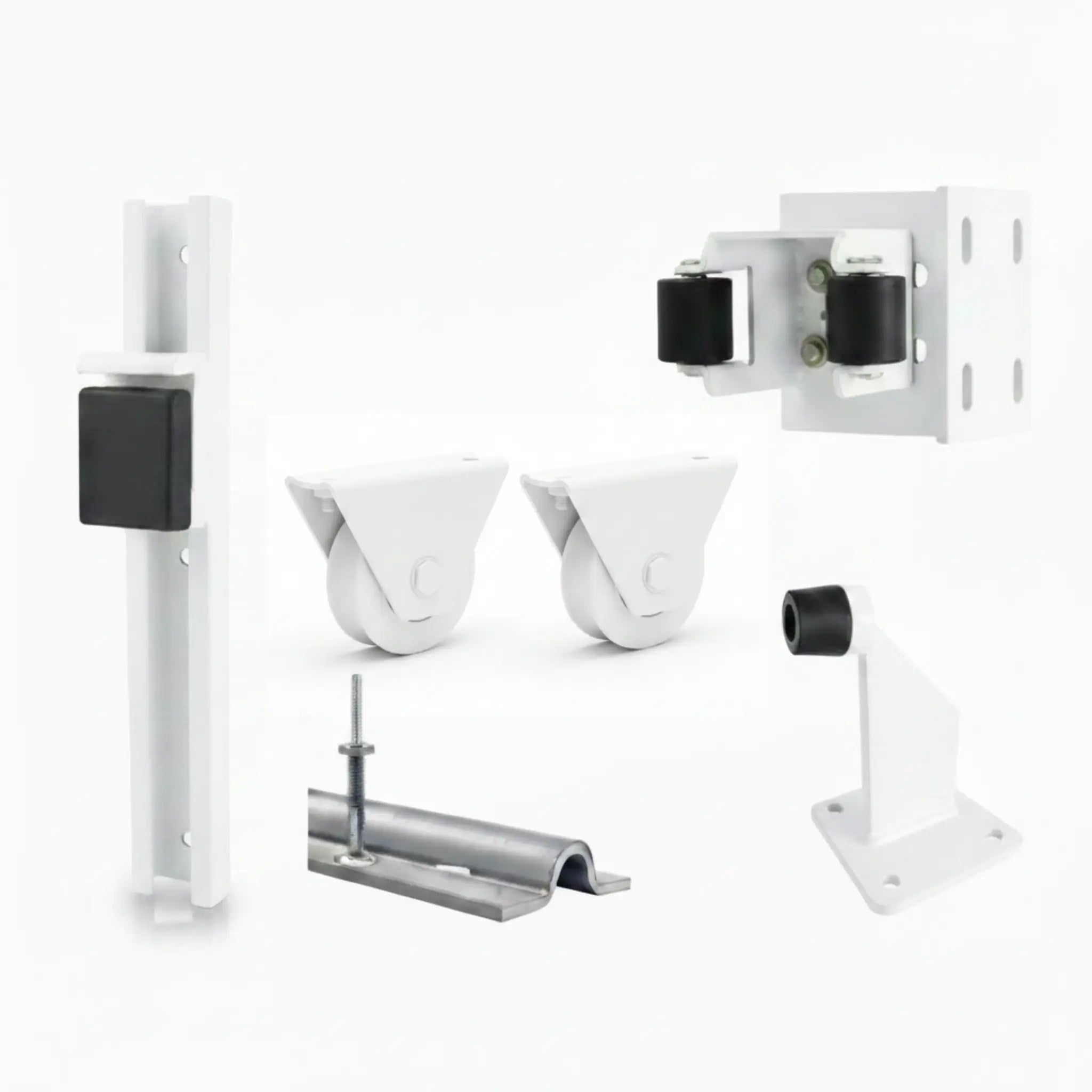 Sliding gate accessories kit for Finn sliding gate in white – XGATE NZ