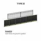 Build an Aluminium Sliding Gate on Slope Ground Type B