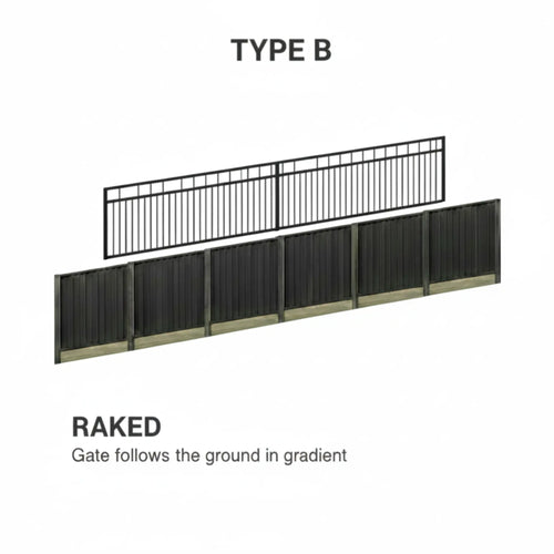 Sliding Gate on Slope Ground Type B - XGATE NZ