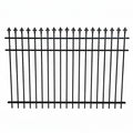 Spear top aluminium fence panel in black - XGATE NZ