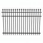 Spear top aluminium fence panel in black - XGATE NZ