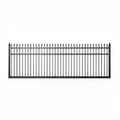 Spear top aluminium sliding gate in black - XGATE NZ