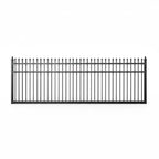 Spear top aluminium sliding gate in black - XGATE NZ