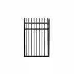 Spear Top Pedestrian Gate in Black - XGATE NZ