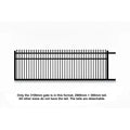 Spear top aluminium sliding gate 3100mm long in black - XGATE NZ