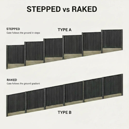 Build an Aluminium Sliding Gate on Slope Ground Type A and B Comparison - XGATE NZ