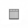 Straight Top Aluminium Pedestrian Gate | Black | XP01B | NZ