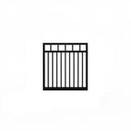 Straight Top Aluminium Pedestrian Gate | Black | XP01B | NZ