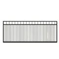 Straight top sliding gate in black - XGATE NZ