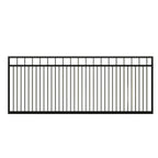 Straight top sliding gate in black - XGATE NZ