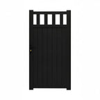 Top Window Aluminium Pedestrian Gate | Black | XP11B | NZ