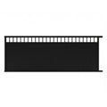 Top Window Aluminium Sliding Gate in Black - XGATE NZ