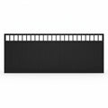 Top window aluminium sliding gate in black - XGATE NZ