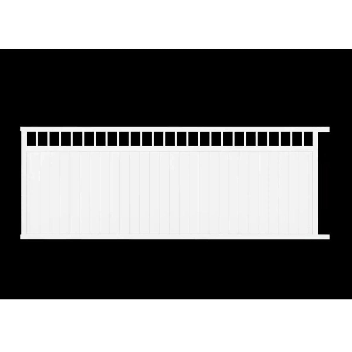 Top Window Aluminium Sliding Gate in White - XGATE NZ