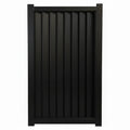 Vertical Louvre Aluminium Pedestrian Gate Black XP04B - XGATE NZ