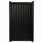 Vertical Louvre Aluminium Pedestrian Gate Black XP04B - XGATE NZ