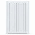 Vertical Louvre-Slat Aluminium Pedestrian Gate | White | XP10W | NZ