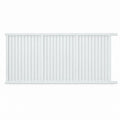 Vertical Louvre-Slat Aluminium Sliding Gate | White | XG10W | NZ