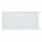 Vertical Louvre-Slat Aluminium Sliding Gate | White | XG10W | NZ