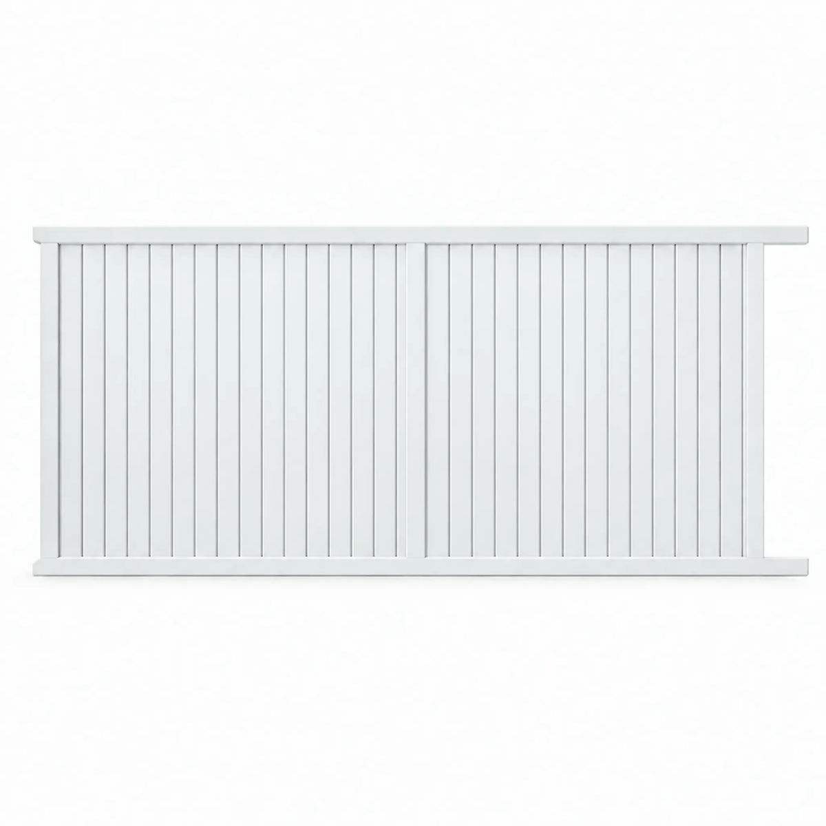 Vertical Louvre-Slat Aluminium Sliding Gate | White | XG10W | NZ