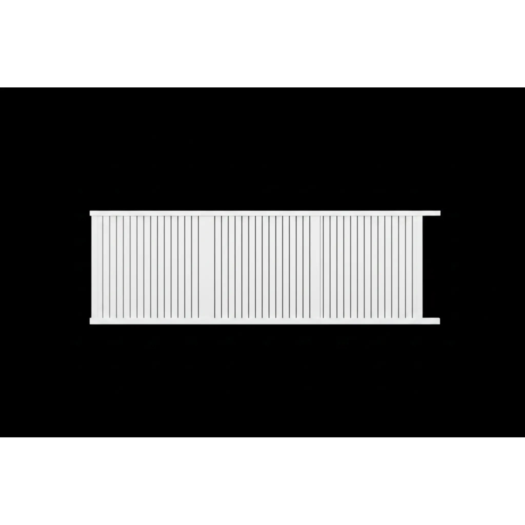 Vertical Louvre-Slat Sliding Gate in White 5015mm - XGATE NZ