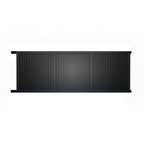 Vertical Louvre Sliding Gate in Black 5015mm Open to Left - XGATE NZ