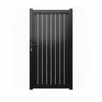Vertical Slat Aluminium Pedestrian Gate | Black | XP08B | NZ