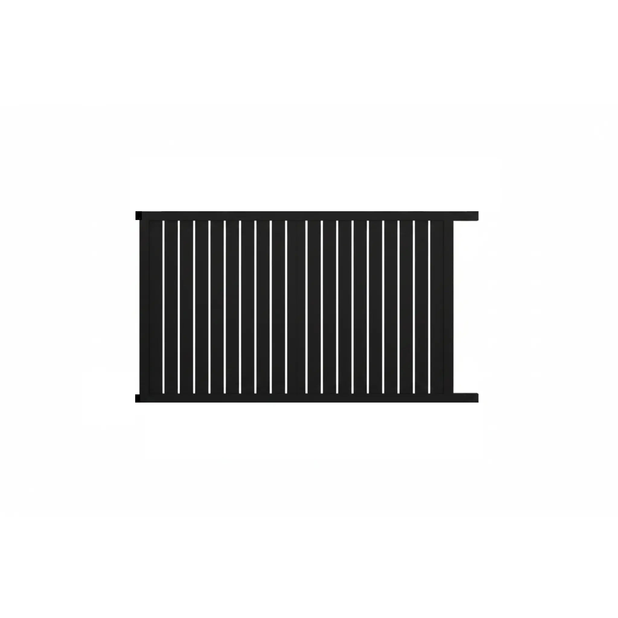 Vertical Slat Sliding Gate in Black 3370mm - XGATE NZ