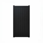 Vertical Tongue and Groove Aluminium Pedestrian Gate Black - XGATE NZ
