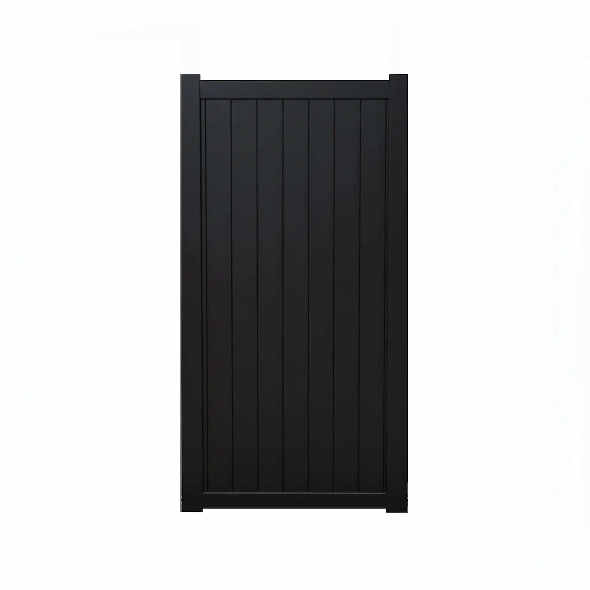 Vertical Tongue & Groove Aluminium Pedestrian Gate | Black | XP06B | NZ