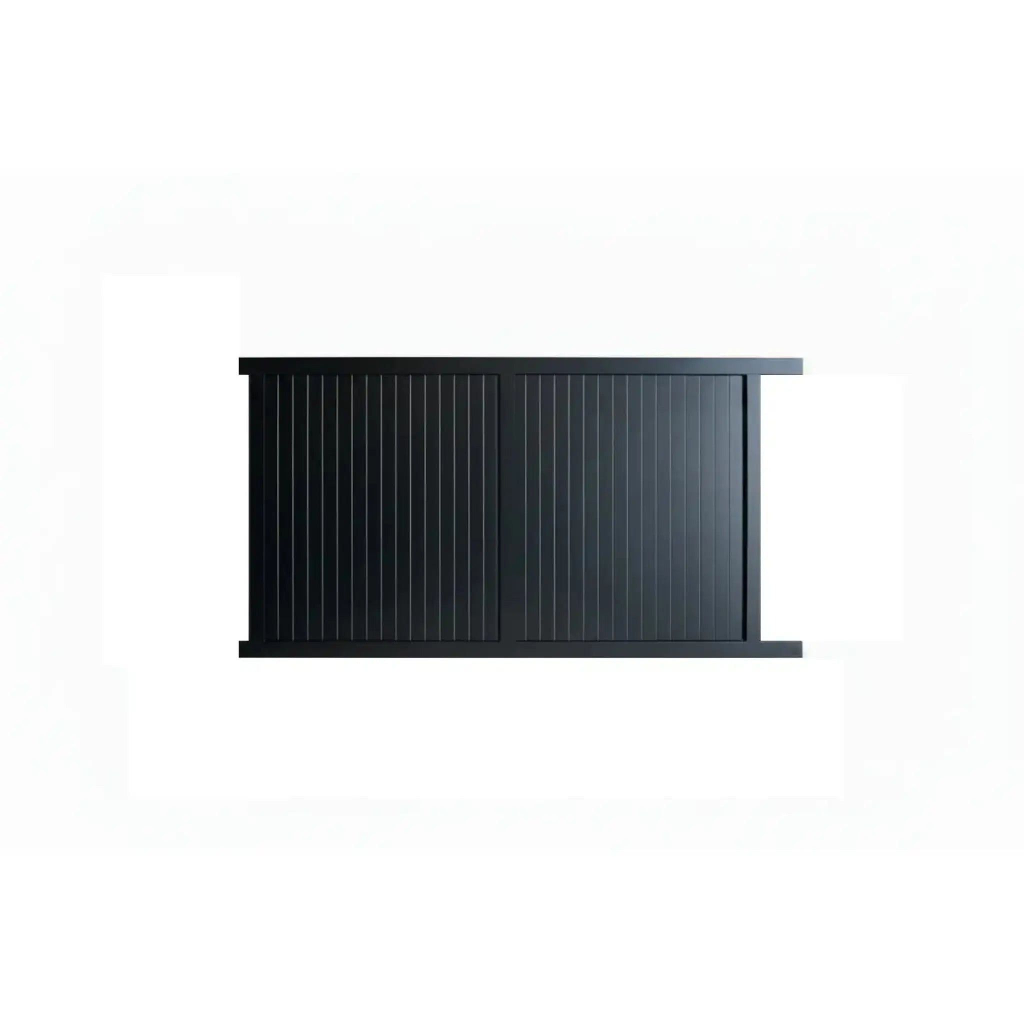 Vertical Tongue and Groove Sliding Gate in Black 3370mm - XGATE NZ