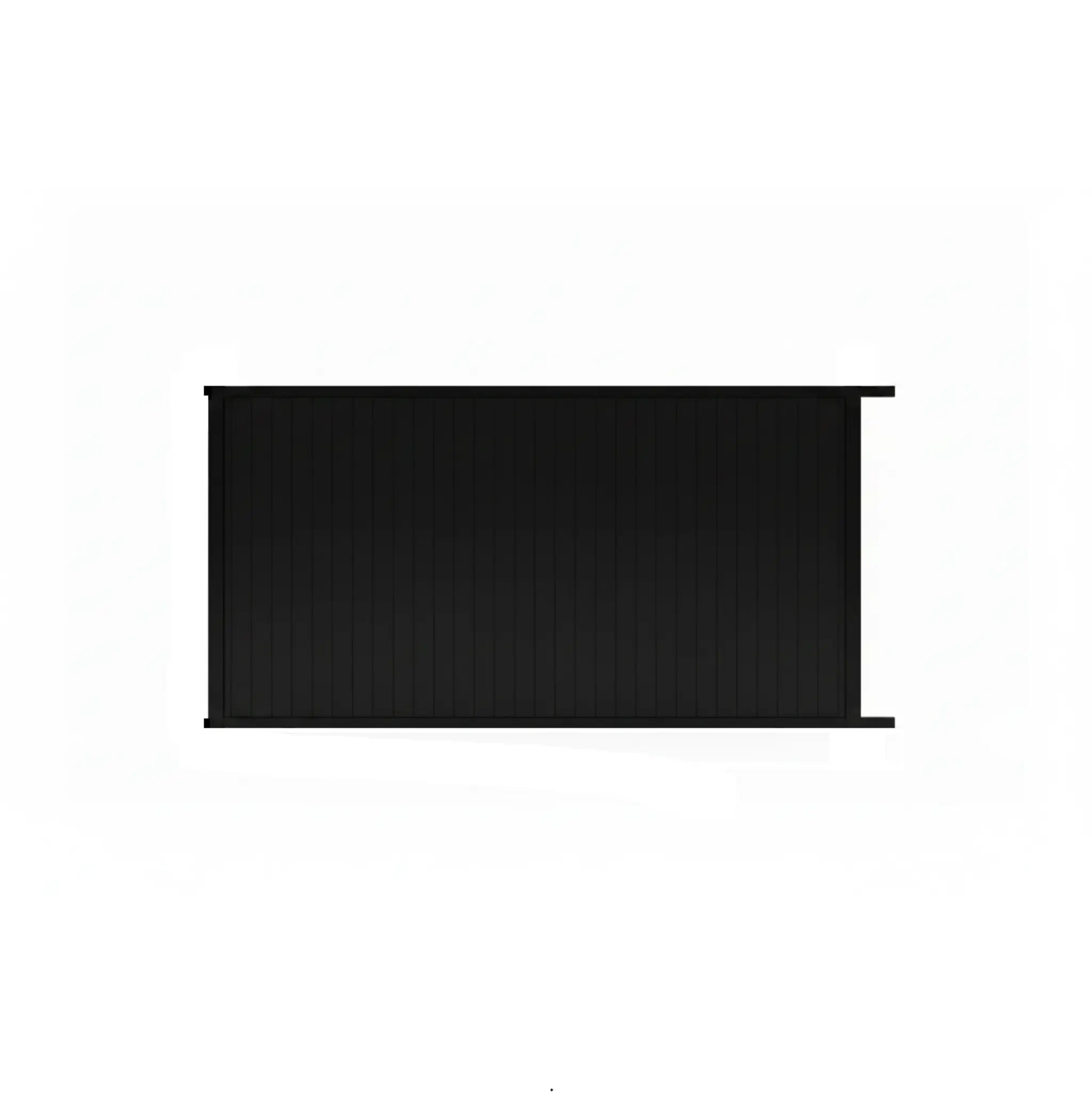Vertical Tongue and Groove Sliding Gate in Black - XGATE NZ