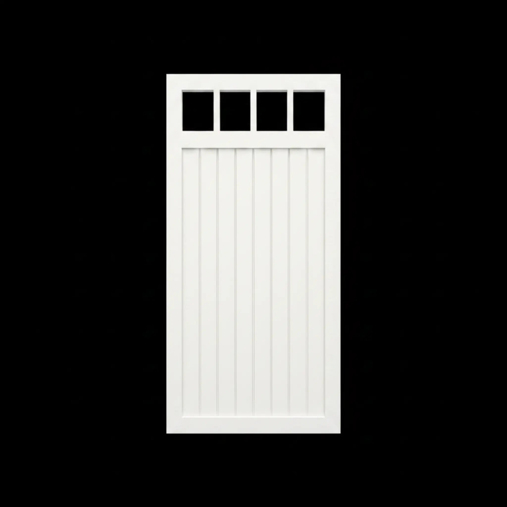 Top Window Aluminium Pedestrian Gate | White | XP11W | NZ