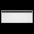 Top window aluminium sliding gate in white - XGATE NZ