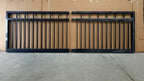 Straight Top Aluminium Sliding Gate | Black | XG01B | NZ